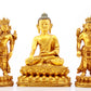 Two gilt bronze statues of Sakyamuni