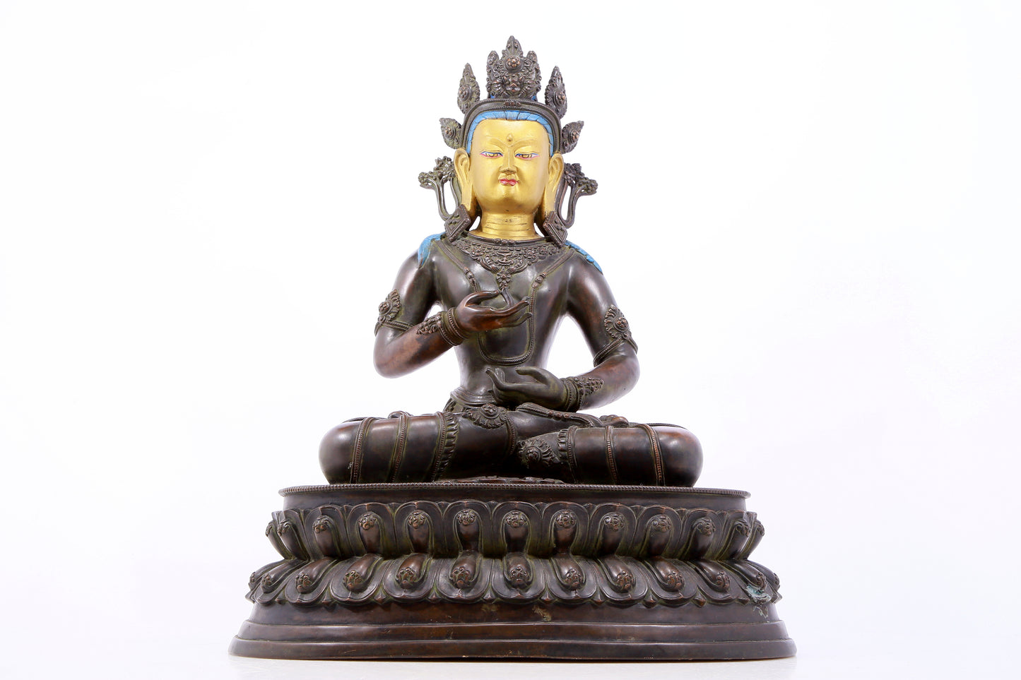 Massive Emboss-Bronze Figure Of Vajrasattva