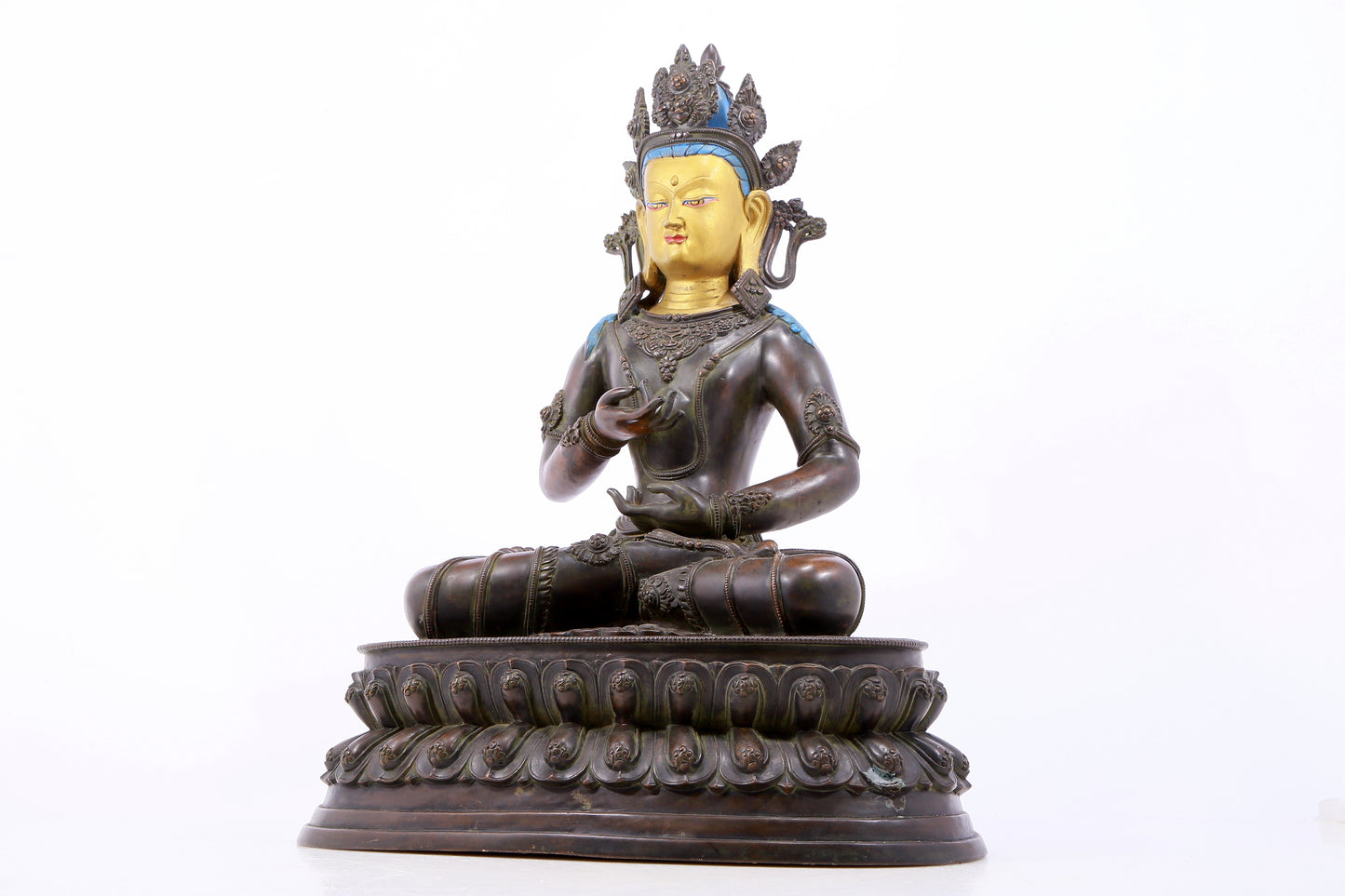 Massive Emboss-Bronze Figure Of Vajrasattva