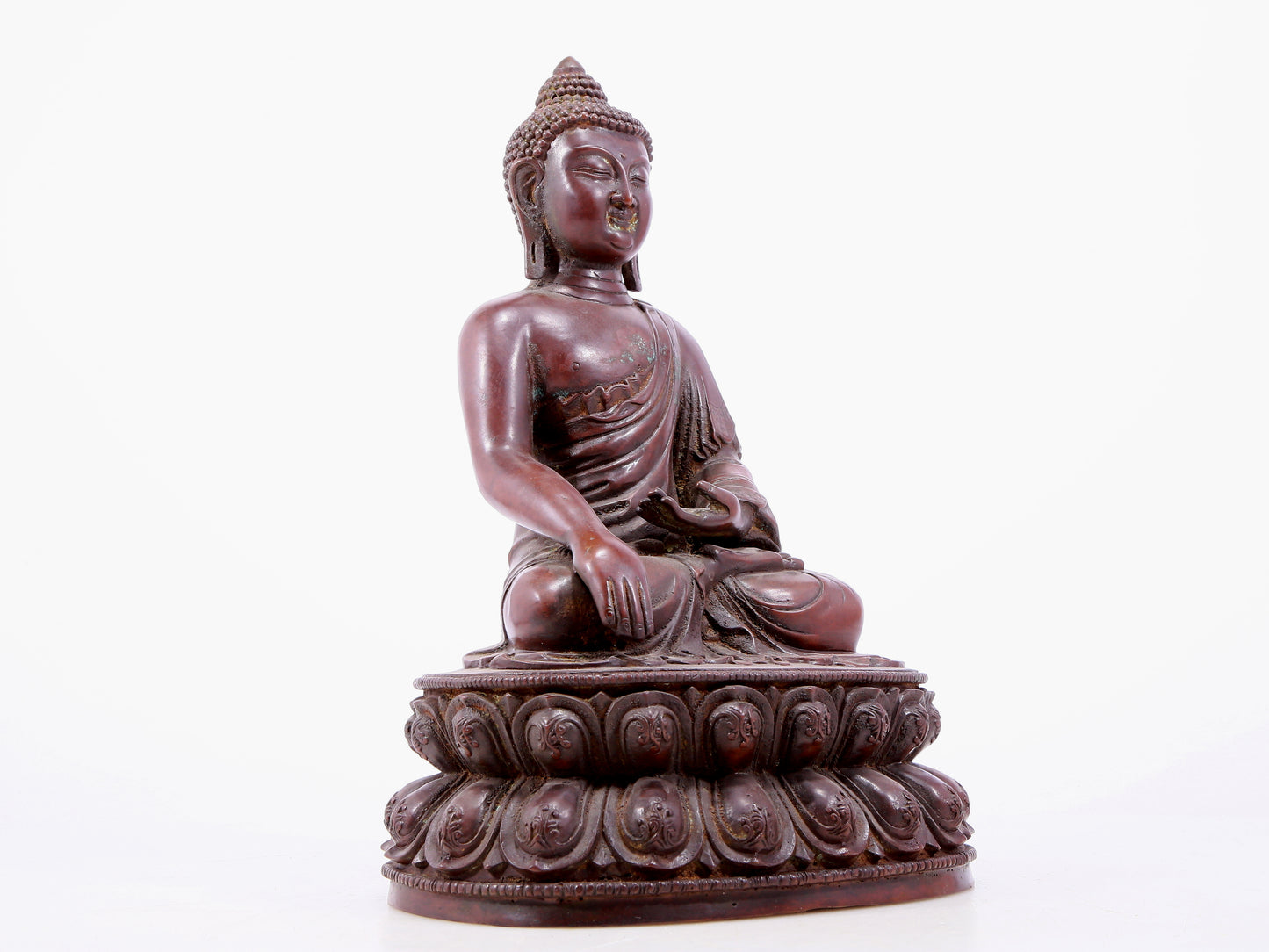 Brilliant Bronze Figure Of Buddha Shakyamuni