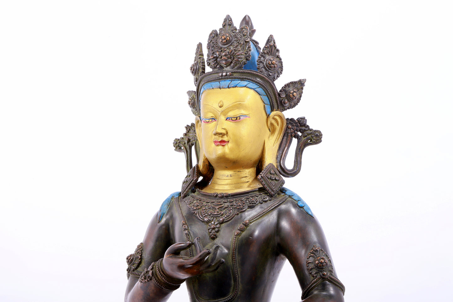 Massive Emboss-Bronze Figure Of Vajrasattva