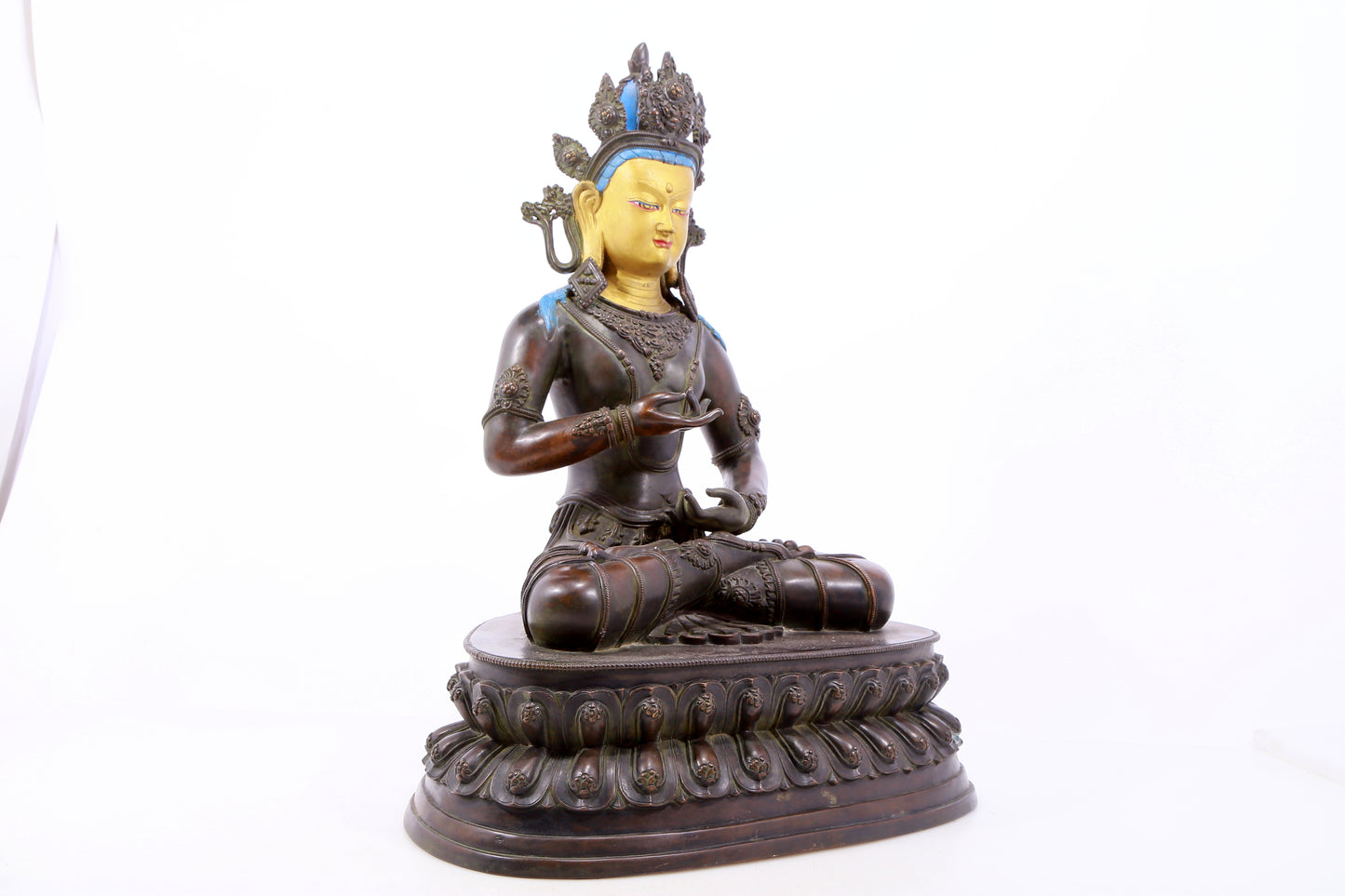 Massive Emboss-Bronze Figure Of Vajrasattva