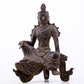 A serene gilt bronze statue of Guanyin