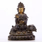 A serene gilt bronze Guanyin statue