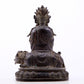 A serene gilt bronze Guanyin statue