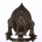 A rare bronze Guanyin statue,