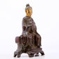 A serene gilt bronze figure