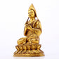 A serene gilt bronze statue of Tsongkhapa