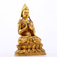 A serene gilt bronze statue of Tsongkhapa