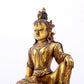 A serene gilt bronze statue of Guanyin