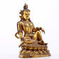 A serene gilt bronze statue of Guanyin