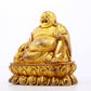 A serene gilt bronze Maitreya statue