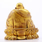 A serene gilt bronze Maitreya statue