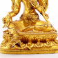 A serene gilt bronze green Tara statue