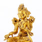 A serene gilt bronze green Tara statue