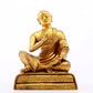 A serene gilt bronze Arhat statue,