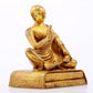 A serene gilt bronze Arhat statue,