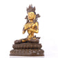 A serene gilt bronze Bodhisattva statue