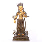 A serene gilt bronze Bodhisattva statue