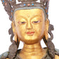 A serene gilt bronze Bodhisattva statue