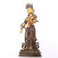 A serene gilt bronze Bodhisattva statue