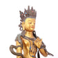 A serene gilt bronze Bodhisattva statue