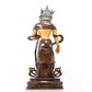 A serene gilt bronze Bodhisattva statue