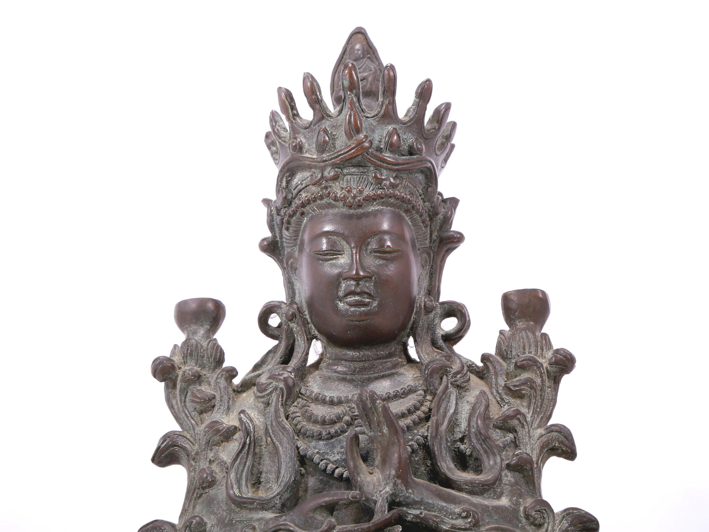 A rare bronze Buddha statue