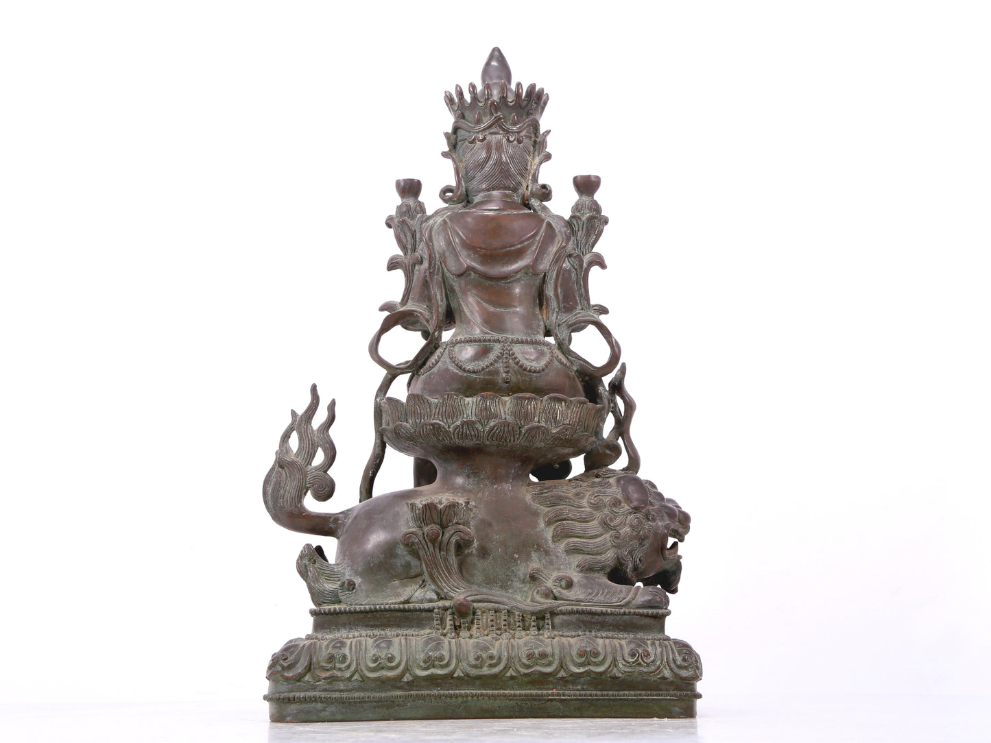 A rare bronze Buddha statue