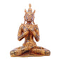 A serene gilt bronze Bodhisattva statue