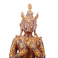 A serene gilt bronze Bodhisattva statue