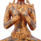 A serene gilt bronze Bodhisattva statue