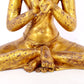 A serene gilt bronze Bodhisattva statue