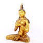 A serene gilt bronze Bodhisattva statue