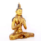 A serene gilt bronze Bodhisattva statue