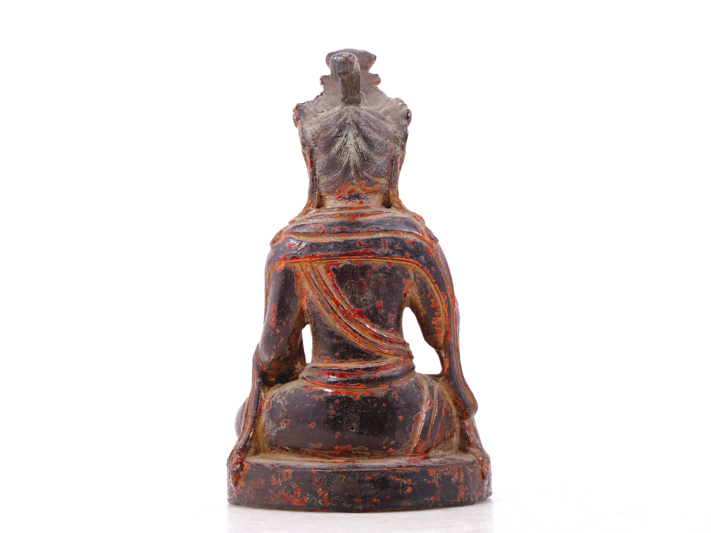 A rare bronze Guanyin statue,