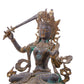 A serene gilt bronze statue of Manjushri Bodhisattva