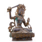 A serene gilt bronze statue of Manjushri Bodhisattva