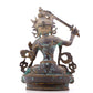 A serene gilt bronze statue of Manjushri Bodhisattva