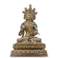 A serene gilt bronze Bodhisattva statue