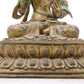 A serene gilt bronze Bodhisattva statue