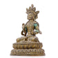 A serene gilt bronze Bodhisattva statue