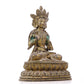 A serene gilt bronze Bodhisattva statue