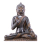 A serene gilt bronze statue of Gautama Buddha