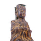 A serene gilt bronze statue of Wenquxing