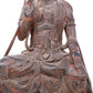 A serene gilt bronze Guanyin statue