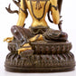 A serene gilt bronze green Tara statue