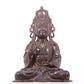 A serene gilt bronze Guanyin statue