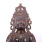 A serene gilt bronze Guanyin statue