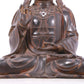 A serene gilt bronze Guanyin statue